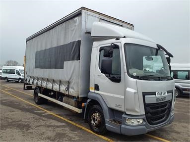DAF LF150 4X2 DAY EURO 6 CURTAINSIDER 2 Seats Day cab Steel Susp 20ft Diesel - SILVER - YD66ERY - 2 Door Curtainside Body