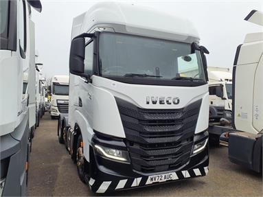 IVECO S-WAY 460 6X2 H/ROOF SLEEPER EURO 6 TRACTOR UNIT 2 Seats Sleep Cab Air Susp Diesel - WHITE - WV72AUC - 2 Door Tractor Unit