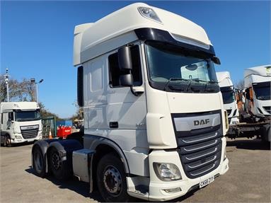 DAF XF480 6X2 SUPERSPACE EURO 6 TRACTOR UNIT 2 Seats Sleep Cab Air Susp Diesel - WHITE - CK68ZYY - 2 Door Tractor Unit