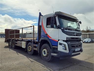 VOLVO FMX.460 8X2 DAY EURO 6 BEAVERTAIL 2 Seats Steel Body Steel Susp 30ft Diesel - WHITE - SJ68HVU - 2 Door Beavertail Body (Plant / Equipment)