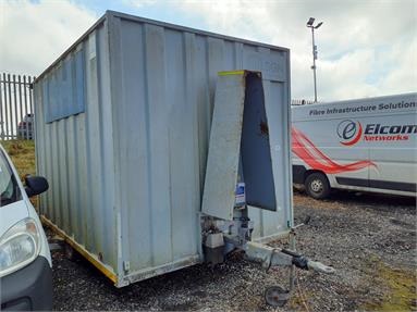 GROUNDHOG MOBILE STORAGE CONTAINER SINGLE AXLE Not Specified - GREY - SGT38979 - Plant Item