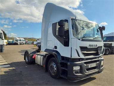 IVECO STRALIS 420 4X2 SLEEPER EURO 6 TRACTOR UNIT 2 Seats Sleep Cab Air Susp Diesel - WHITE - BU15YGD - 2 Door Tractor Unit