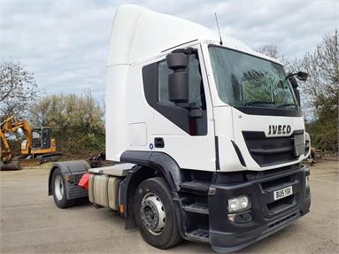 IVECO STRALIS 420 4X2 SLEEPER EURO 6 TRACTOR UNIT 2 Seats Sleep Cab Air Susp Diesel - WHITE - BU15YGK - 2 Door Tractor Unit