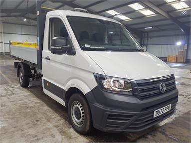 VOLKSWAGEN CRAFTER CR35 MWB DIESEL FWD 2.0 TDI 140PS Startline ETG Tipper Diesel - WHITE - DU72FFR - 2 Door Tipper Body