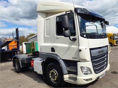 DAF CF410 4X2 SLEEPER EURO 6 TRACTOR UNIT 2 Seats Sleep Cab Air Susp Diesel - WHITE - PF68UGE - 2 Door Tractor Unit