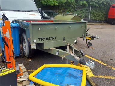 LYNTON FLATBED TRAILER SINGLE AXLE Not Specified - WHITE - TR1047RY - Plant Item