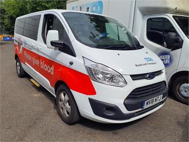 FORD TOURNEO CUSTOM L2 DIESEL FWD 2.0 EcoBlue 130ps Low Roof 8 Seater Titanium Diesel - WHITE - MV18NTJ - Bus (Mini Less 18 seats)