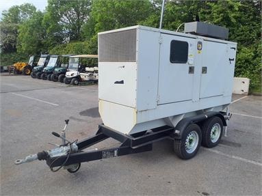 ACG 75KVA ENCLOSED GENERATOR  TANDEM AXLE Diesel - WHITE - TW4236 - Plant Item