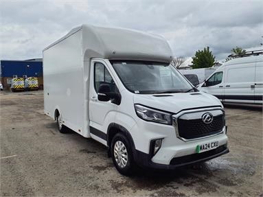 MAXUS E DELIVER 9 MWB ELECTRIC FWD 150kW Chassis Cab 65kWh N2 Auto 3 Seats Electric - WHITE - MA24CXU - 3 Door Luton Box Body