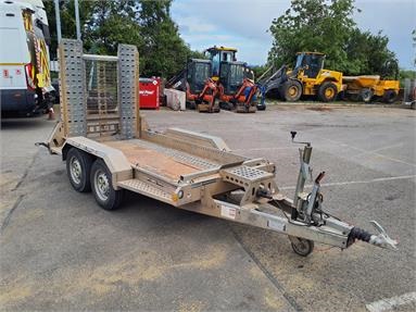 BRIAN JAMES T-02-T MINI DIGGER TRAILER WITH RAMP TANDEM AXLE Not Specified - SILVER - D033119 - Plant Item