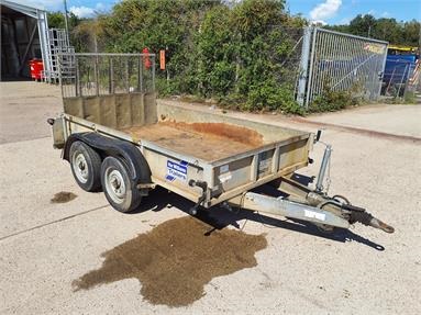 IFOR WILLIAMS GD106 PLANT TRAILER WITH RAMP TANDEM AXLE Not Specified - SILVER - TRA4211 - Plant Item