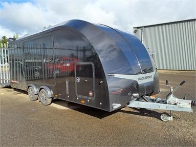 BRIAN JAMES RACE SPORT 341 ENCLOSED CAR TRANSPORTER TRAILER TANDEM AXLE Not Specified - BLACK - D073216 - Plant Item
