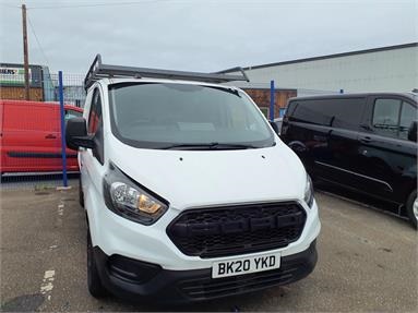 FORD TRANSIT CUSTOM 300 L1 DIESEL FWD 2.0 EcoBlue 105ps Low Roof Leader Van Diesel - WHITE - BK20YKD - 5 Door Panel Van