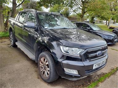 FORD RANGER DIESEL Pick Up Double Cab Wildtrak 3.2 TDCi 200 Auto Diesel - BLACK - YT68UOS - 4 Door Pick Up Body