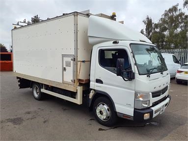 FUSO CANTER 7C15 4X2 DAY EURO 6 GRP WORKSHOP BOX 3 Seats GRP Body Steel Susp 14ft Diesel - WHITE - AY15NHC - Box Body