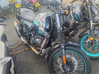ROYAL ENFIELD SCRAM 411 E5  Petrol - SILVER AND BLACK - PL23LCV - Motorbike