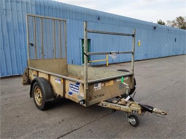 IFOR WILLIAMS GD84HD PLANT TRAILER WITH RAMP SINGLE AXLE Not Specified - SILVER - T674648 - Plant Item